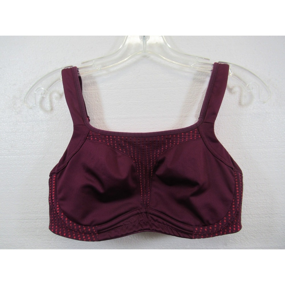 Soma Max Support Sports Bra 34D Purple Underwire